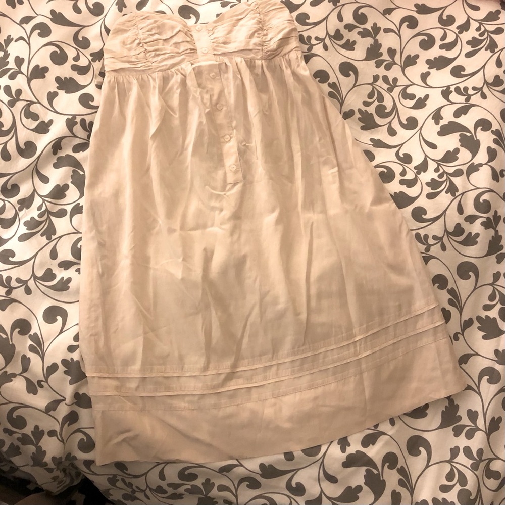Strapless knee length dress